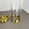 Hollywood Regency Brass Acryl Glass Umbrella Stand, Italy, 1970s 17