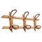 Mid-Century Modern French Riviera Rattan and Bamboo Coat Rack, Italy, 1960s 1