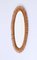 Mid-Century French Riviera Oval Wall Mirror with Bamboo and Rattan Frame by Franco Albini, 1960s 9