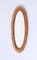 Mid-Century French Riviera Oval Wall Mirror with Bamboo and Rattan Frame by Franco Albini, 1960s, Image 9