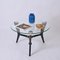 Italian Art Deco Round Ebonized Wood and Glass Coffee Table by Gio Ponti, 1940s, Image 13