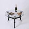 Italian Art Deco Round Ebonized Wood and Glass Coffee Table by Gio Ponti, 1940s 12
