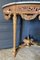 18th Century Console in Gilded Wood & White Marble Falling Flowers 5