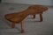 Modern Swedish Organic Shaped Sofa Table in Elm, 1968 7