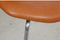 Cognacfarbener Classic T-Stuhl aus Leder von Arne Jacobsen für Fritz Hansen, 1990er 8
