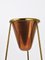 Copper & Brass Tripod Floor Ashtray attributed to Carl Auböck, Austria, 1950s, Image 9