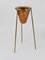 Copper & Brass Tripod Floor Ashtray attributed to Carl Auböck, Austria, 1950s 19