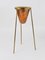 Copper & Brass Tripod Floor Ashtray attributed to Carl Auböck, Austria, 1950s, Image 18