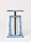 Bauhaus Decorative Blue Avantgarde Letter Scale attributed to Marianne Brandt, Germany, 1930s 2