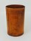 Mid-Century Brown Leather Wastepaper Basket attributed to Torben Ørskov, Denmark, 1960s 10