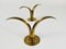 Brass Liljan Candlesticks attributed to Ivar Ålenius Björk for Ystad Metall, Sweden, 1950s, Set of 2 12