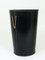 Mid-Century Black Leather & Brass Wastepaper Basket in the style of Carl Auböck, Austria, 1950s 4