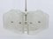 Mid-Century Frosted Glass Pendant Light from Kalmar, Austria, 1960s 3