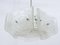 Mid-Century Frosted Glass Pendant Light from Kalmar, Austria, 1960s 4