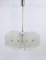 Mid-Century Frosted Glass Pendant Light from Kalmar, Austria, 1960s 2