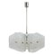 Mid-Century Frosted Glass Pendant Light from Kalmar, Austria, 1960s, Image 1