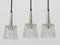 Glass Pendant Lights attributed to Carl Fagerlund for Orrefors, Sweden, 1960s, Set of 3 7