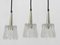 Glass Pendant Lights attributed to Carl Fagerlund for Orrefors, Sweden, 1960s, Set of 3, Image 7