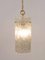 Glass Tube & Brass Pendant Lamp from Kalmar, Austria, 1950s 7