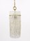 Glass Tube & Brass Pendant Lamp from Kalmar, Austria, 1950s 4