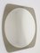Mid-Century Oval Grey Wall Mirror from Cristal Arte, Italy, 1970s 7