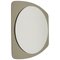Mid-Century Oval Grey Wall Mirror from Cristal Arte, Italy, 1970s 1