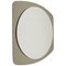 Mid-Century Oval Grey Wall Mirror from Cristal Arte, Italy, 1970s, Image 1