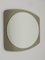 Mid-Century Oval Grey Wall Mirror from Cristal Arte, Italy, 1970s 8