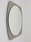 Mid-Century Oval Grey Wall Mirror from Cristal Arte, Italy, 1970s 5