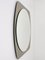 Mid-Century Oval Grey Wall Mirror from Cristal Arte, Italy, 1970s, Image 4