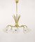 Lámpara de araña modernista de latón atribuida a Emil Stejnar para Rupert Nikoll, Austria, años 50, Imagen 9