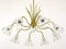 Lámpara de araña modernista de latón atribuida a Emil Stejnar para Rupert Nikoll, Austria, años 50, Imagen 2