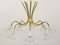 Lámpara de araña modernista de latón atribuida a Emil Stejnar para Rupert Nikoll, Austria, años 50, Imagen 8