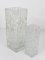 Modernist Square Ice Glass Vase from Peill & Putzler, Germany, 1970s, Image 8