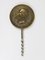 Large Brass Coin Cork Screw or Bottle Opener attributed to Carl Auböck, Austria, 1950s 2