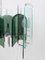 Großer Italienischer Glas Kronleuchter im Stil von Fontana Arte, 1960er 9