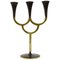 Austrian Brass Three-Arm Candleholder attributed to Richard Rohac, 1950s 1