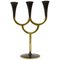 Austrian Brass Three-Arm Candleholder attributed to Richard Rohac, 1950s, Image 1