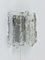 Lámpara de pared de cristal de hielo atribuida a JT Kalmar para Kalmar, Viena, años 60, Imagen 2