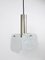 Frosted Ice Glass Panel Pendant Lamp attributed to J. T. Kalmar for Kalmar, Austria, 1960s 10