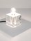 Mid-Century Acrylic Glass Cubic Table Lamp, Italy, 1970s, Image 6