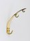 Large Modernist Brass Wall Coat Hooks attributed to Hertha Baller, Austria, 1950s, Set of 2, Image 3