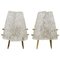 Mid-Century Brass & Textured Glass Table Lamps attributed to J. T. Kalmar for Kalmar, Austria, 1950s, Set of 2, Image 1