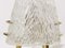 Mid-Century Brass & Textured Glass Table Lamps attributed to J. T. Kalmar for Kalmar, Austria, 1950s, Set of 2, Image 6