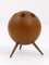 Walnut Ball Tripod Candleholder, Austria, 1950s, Image 7