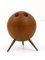 Walnut Ball Tripod Candleholder, Austria, 1950s 6