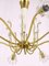 Lámpara de araña vienesa de latón y cristal atribuida a Emil Stejnar para Rupert Nikoll, años 50, Imagen 9