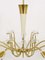 Viennese Brass & Crystal Chandelier attributed to Emil Stejnar for Rupert Nikoll, 1950s 10