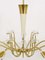 Viennese Brass & Crystal Chandelier attributed to Emil Stejnar for Rupert Nikoll, 1950s, Image 10