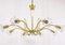 Viennese Brass & Crystal Chandelier attributed to Emil Stejnar for Rupert Nikoll, 1950s 7